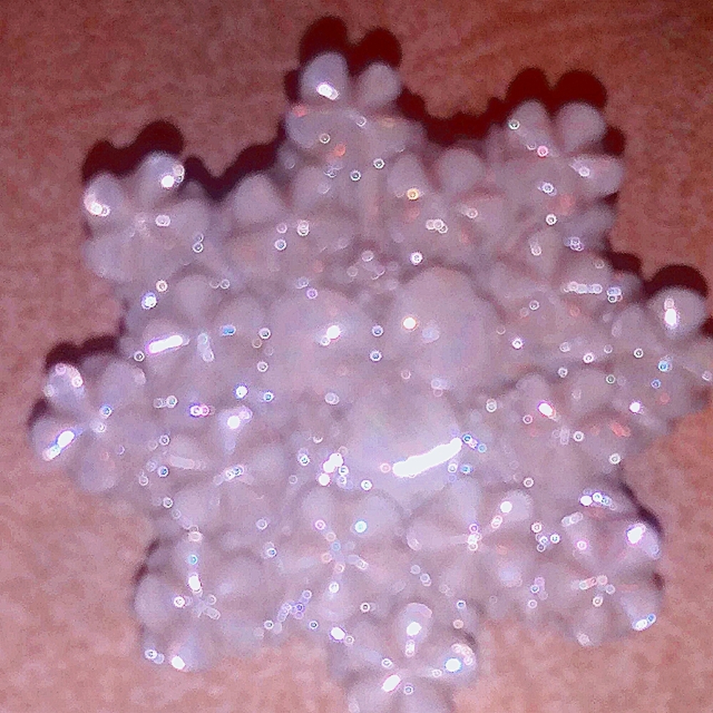 Vintage belleek snowflake pin